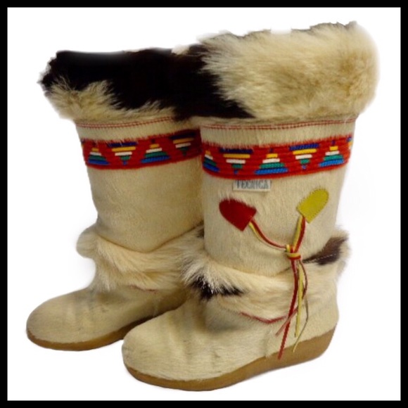 Bottes D'après-ski Vintage Tecnica Fourrure De Chèvre - Taille 37 (US 6), Fabriquées En Italie, Occasion